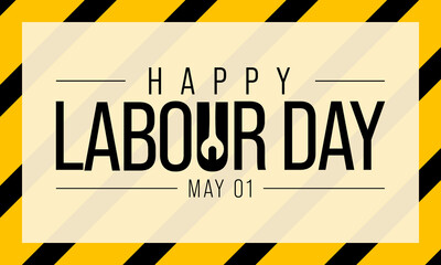 Labour day is observed every year on May 1st, it is an annual holiday to celebrate the achievements of workers. Vector illustration.
