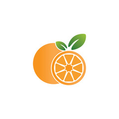 Orange logo icon vector template.