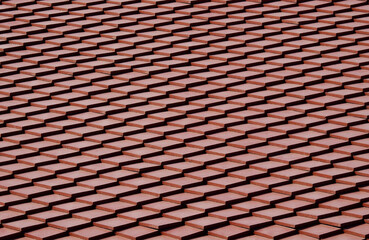 traditional brown tile roof pattern