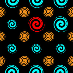 Spiral Design Seamless Pattern, Spiral