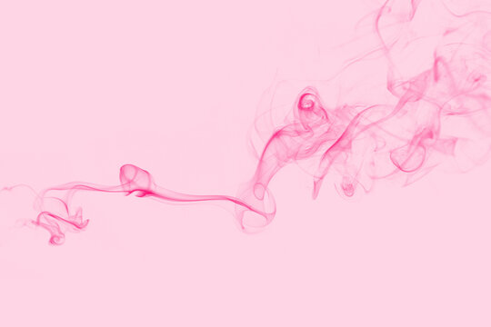 Pink smoke wave abstract background. Monochrome pink colored backdrop.