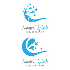 water splash icon vector illustration design template