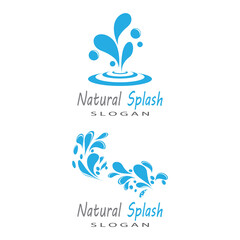 water splash icon vector illustration design template