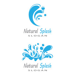 water splash icon vector illustration design template