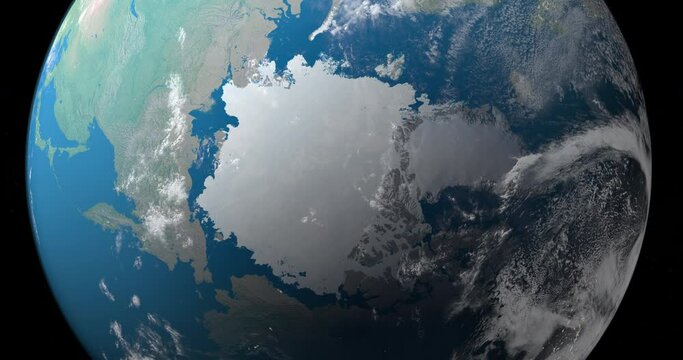 Artic Ocean in planet earth