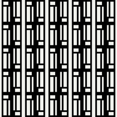 Abstract columns pattern. Vector and monochrome.