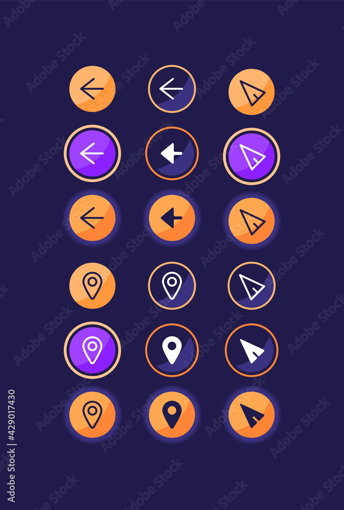 Poster taxi app ui elements kit. setting for online drive ordering isolated vector icon, bar and dashboard 