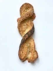 Bio sesam, Mohn, Käse, Stange, Baguette, isoliert