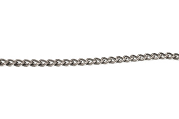 Steel chain isolated on white backgroound.