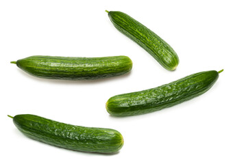 Cucumber isolated on white background.
