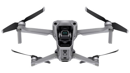 Drone vector illustration with 4K high definition camera and video recording for aerial filming and photography