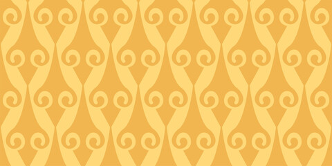 Simple background pattern with beautiful geometric patterns on a yellow background. Seamless pattern, texture. Vector illustration