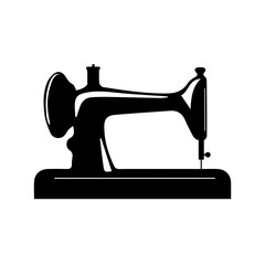 Home Sew Machine Flat Icon Graphic illustration Isolated on White Background