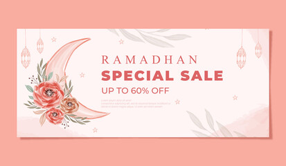 Ramadhan kareem promotional Horizontal banner