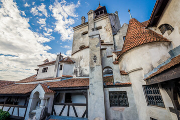 Castle near Bran town, known as Castle of Dracula in Transilvania, Romania