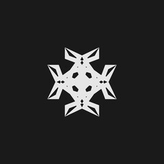 Christian cross flat icon. Simple style christian religion. poster design background symbol. Leaf logo. Logo design element. T-shirt printing. Vector for sticker.