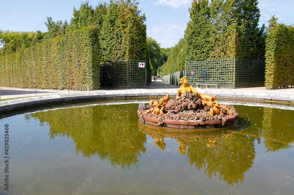 Wall mural Bassin de Céres, jardin du jardin du château de Versailles, Yvelines