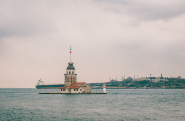 View of the Maiden Tower and the Bosphorus