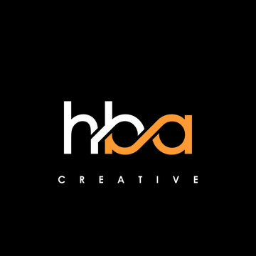HBA Letter Initial Logo Design Template Vector Illustration