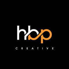 HBP Letter Initial Logo Design Template Vector Illustration