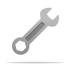 Wrench spanner vector isolated illustration