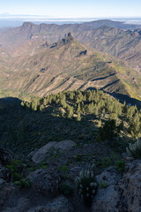 The View From Gran Canarian Landmark Roque Nublo