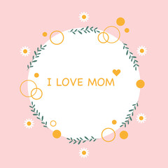 HAPPY MOTHER'S DAY. Vector graphics