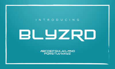 modern dynamic font. typeface design template vector illustration