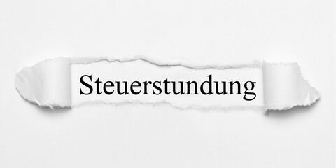 Steuerstundung