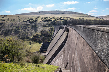 Meldon reservoir dam