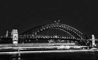Harbour Bridge, schwarz-weiß