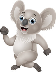 Cartoon cute little koala running © tigatelu