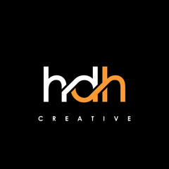 HDH Letter Initial Logo Design Template Vector Illustration