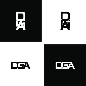 dga letter original monogram logo design