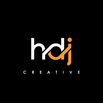 HDJ Letter Initial Logo Design Template Vector Illustration