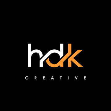 HDK Letter Initial Logo Design Template Vector Illustration
