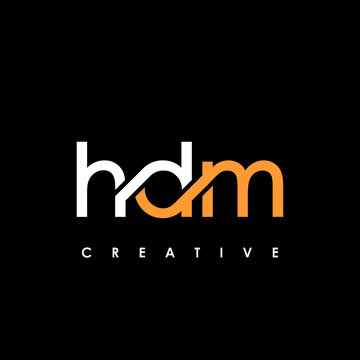 HDM Letter Initial Logo Design Template Vector Illustration