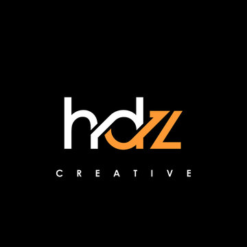 HDZ Letter Initial Logo Design Template Vector Illustration