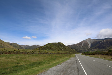 Neuseeland - Landschaft entlang Hwy 73 / New Zealand along Hwy 73