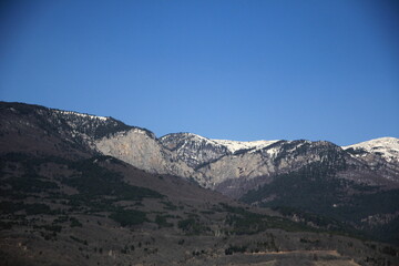 Cool looking snow covered mountains in Crimea