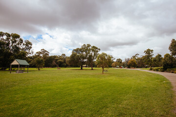 Fototapeta na wymiar Lilydale Lake and Playground in Australia