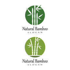 Fototapeta premium Bamboo Logo Template vector icon illustration design