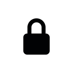 closed padlock icon editable vector