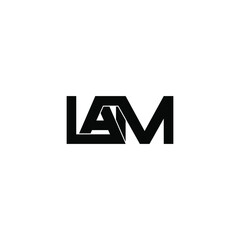 lam letter original monogram logo design