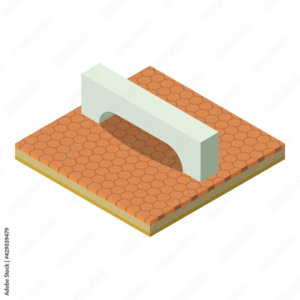 Aufkleber rectangular arch icon. isometric illustration of rectangular arch vector icon for web
