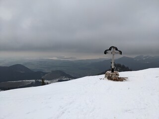 Blick vom Laubenstein im Winter