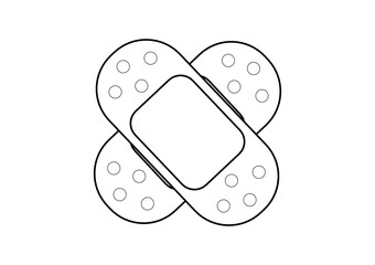 Band aid cross