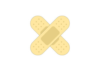 Band aid ilustration cross