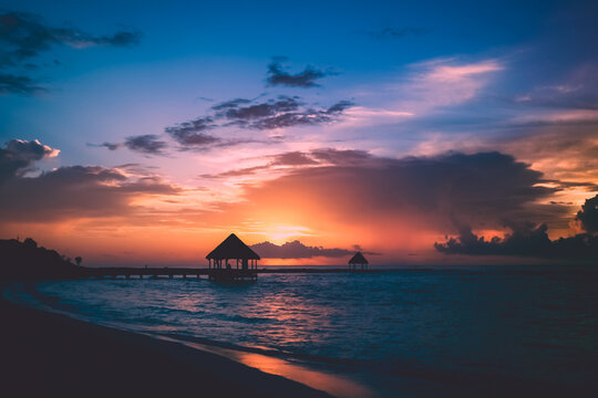Yucatan sunrise, Akumal, Tulum, Riviera Maya, Mexico