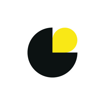 symbol icon logo vector circle black and yellow